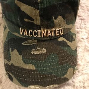 “ Vaccinated “ Camo Hat! Share the joy!!